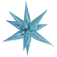 Голубая Шар 3D ЗВЕЗДА 66см Составная Cool Blue 1209-0454