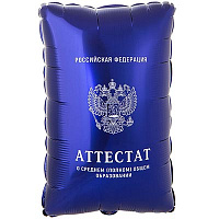 Яркий Выпускной Шар фигура Аттестат 1207-6110