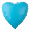Элегантная Вечеринка Шар СЕРДЦЕ 45см Пастель Matte Blue 1204-0881