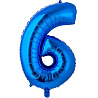 Цифры и числа Шар цифра "6", 66см Blue 1207-3683