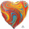 Мрамор Шар 45см Сердце Мрамор Colorful 1204-1044