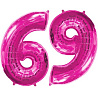  Шарик цифра "6" или "9", 101см Fuchsia 1207-3086