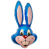 Шар фигура Кролик синий 1207-0408
