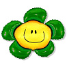  Шар фигура Цветок зеленый 1207-1061