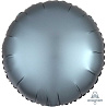 Серебряная Шар КРУГ 45см Сатин Steel Blue 1204-0643