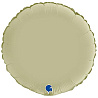 Зеленая Шар 45см Круг Оливковый Сатин 1204-1219