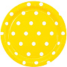  Тарелки малые Горошек желтые, 6 шт 1502-3911