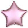 Розовая Шар Звезда 45см Сатин Flamingo 1204-0752