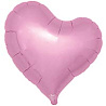 Розовая Шар Сердце изгиб 45см Metallic Pink 1204-1699