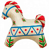 Русский стиль ШАР ФИГУРА Лошадка Русский узор 1207-6714