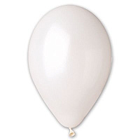 Белая Шарик 13см, цвет 29 Металлик White 1102-0432