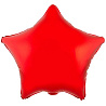 Красная Шар Звезда 45см Металлик Red 1204-0664