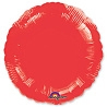Красная Шарик 45см круг металлик Red 1204-0016