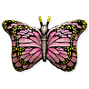 Бабочки Шар фигура Бабочка крылья розовые 1207-3410
