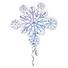 Снежинка Шар фигура Новый год Снежинка 1207-0217