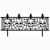  Фигура садовая Забор Черепа 62см , 2 шт 1501-4900