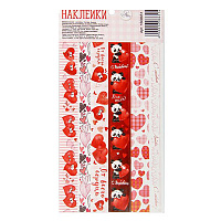 Панда Наклейки-тесьма С любовью 10,5х21см 1505-1621