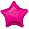 Розовая Шарик 76см звезда металлик Fuchsia 1204-1310