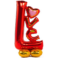 Love Бриллиант Шар напольный LOVE красный, под воздух 1208-0538