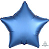 Синяя Шар ЗВЕЗДА 45см Сатин Azure 1204-0648