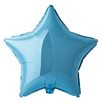 Голубая Шарик Звезда 81см Пастель Blue 1204-0704