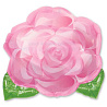  Шар фигура Роза розовая малая 1207-0689