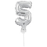 Цифры и числа Цифра-топпер 5 5" Silver 1502-4543