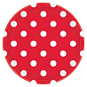  Тарелки Красное Яблоко Горошек, 23 см 1502-2360
