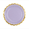  Тарелки малые лиловые, 6 штук 1502-5011