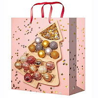 Новый год Пакет бум НГ Елка яркое конфетти 14х20см 1509-1076