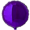  Шарик 18" круг металлик Violet 1204-0095