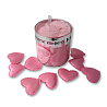  Конфетти Сердца 3D тканевые розовые,35шт 1501-1935