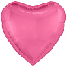 Розовая Шар сердце 45см Металлик PinkPeony 1204-0972