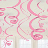 Розовая Спирали Розовые 55см, 12шт 1501-3757