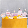 Свечи для торта на пиках Принцесса, 5 шт