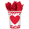 Валентинов День Стаканы бумажные День Сердец, 8 штук 1502-5364