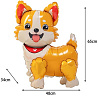 Шар фигура под воздух Собака Корги 66см