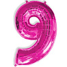 Шарик цифра "6" или "9", 101см Fuchsia