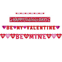 Валентинов День Гирлянда BE MINE VALENTINE, 4 штуки 1505-1595