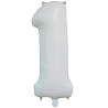 Цифры и числа Шар цифра "1", 66см White 1207-4849