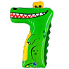  Шар цифра "7", 91см Крокодил 1207-1689