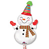  Шар-фигура Снеговик улыбчивый, 91см 1207-2034