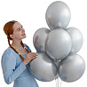 Шарик 32см, цвет 601 Хром Silver