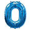 Цифры и числа Шарик цифра "0", 101см Blue 1207-3071