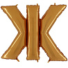  Шар-фигура буква Ж 40" Gold 1207-1737