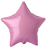 Розовая Шарик 23см звезда Пастель Pink 1204-0772