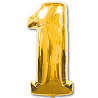 Цифры и числа Шар фигура цифра 1 Gold 1207-0252