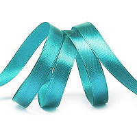 Бирюзовая Лента атласная бирюзовая 12ммх27,4м 1509-0908