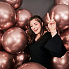 Шарик 45см цвет 96 Хром Shiny Rosegold