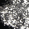 Серебряная Блестка Конфетти для декора серебро 90гр 1501-4126